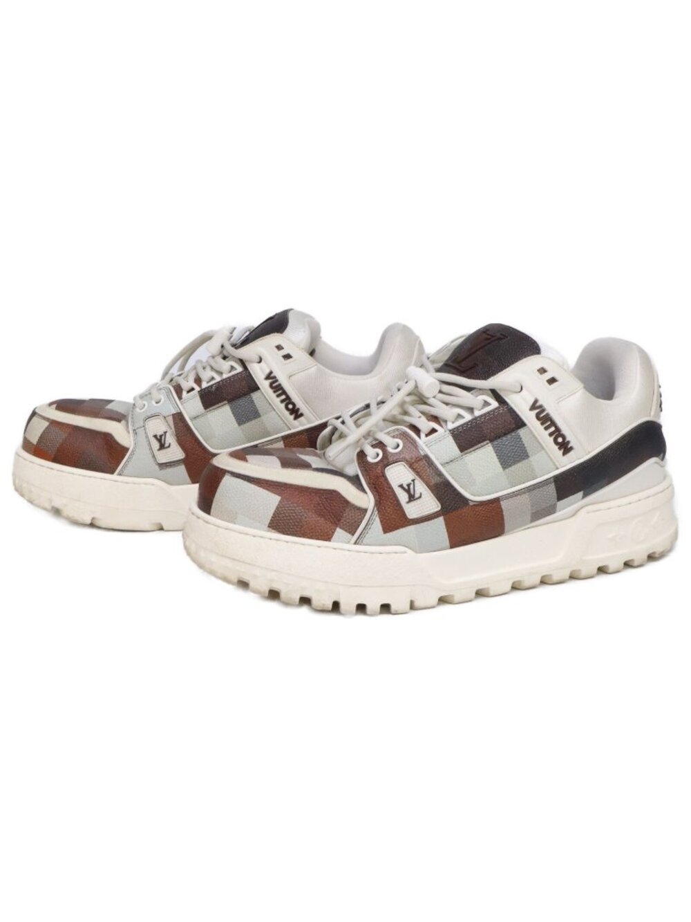 Louis Vuitton Round: LV Trainers Maxi Damouflage Damier Low-Top Sneakers 9.5
